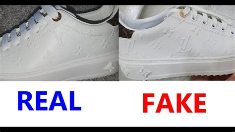 lv trainer sneaker real vs fake|how to spot louis vuitton sneakers.